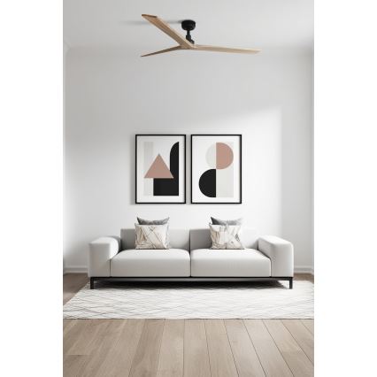 FARO 34282 - Deckenventilator KLIM L braun/schwarz d 150 cm + Fernbedienung