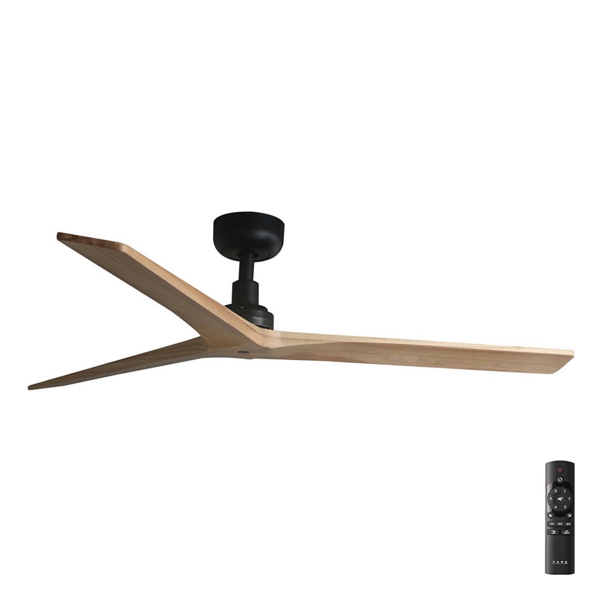 FARO 34283 - Ventilateur de plafond KLIM M marron/noir d. 125 cm + télécommande