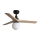 FARO 34284-11L - Deckenventilator KLIM S 1xE27/15W/230V Holz/schwarz d 92,5 cm + Fernbedienung