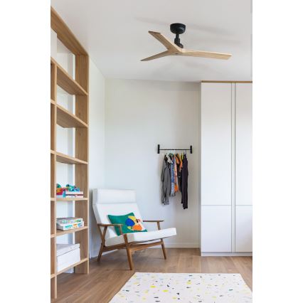 FARO 34284 - Deckenventilator KLIM S braun/schwarz d 92,5 cm + Fernbedienung