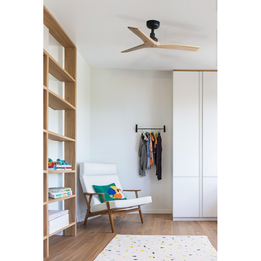 FARO 34284 - Deckenventilator KLIM S braun/schwarz d 92,5 cm + Fernbedienung