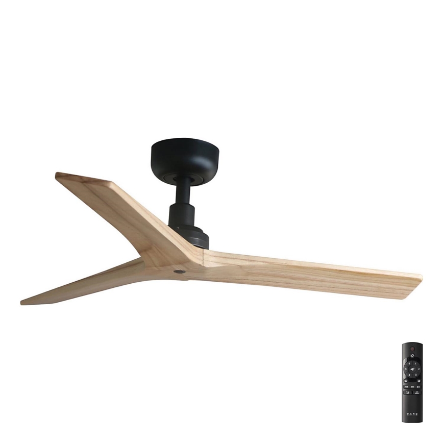 FARO 34284 - Deckenventilator KLIM S braun/schwarz d 92,5 cm + Fernbedienung