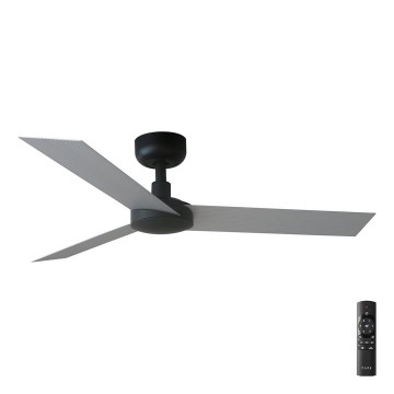 FARO 34285 - Deckenleuchte CRUISER S schwarz d 106 cm + Fernbedienung