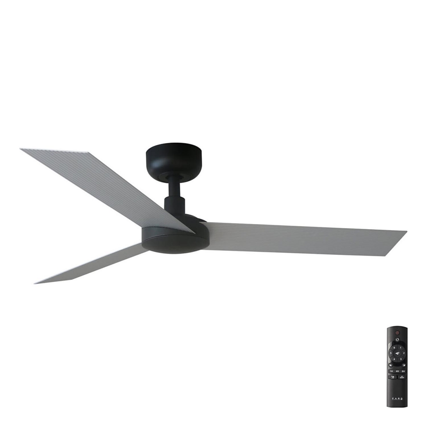 FARO 34285 - Deckenleuchte CRUISER S schwarz d 106 cm + Fernbedienung