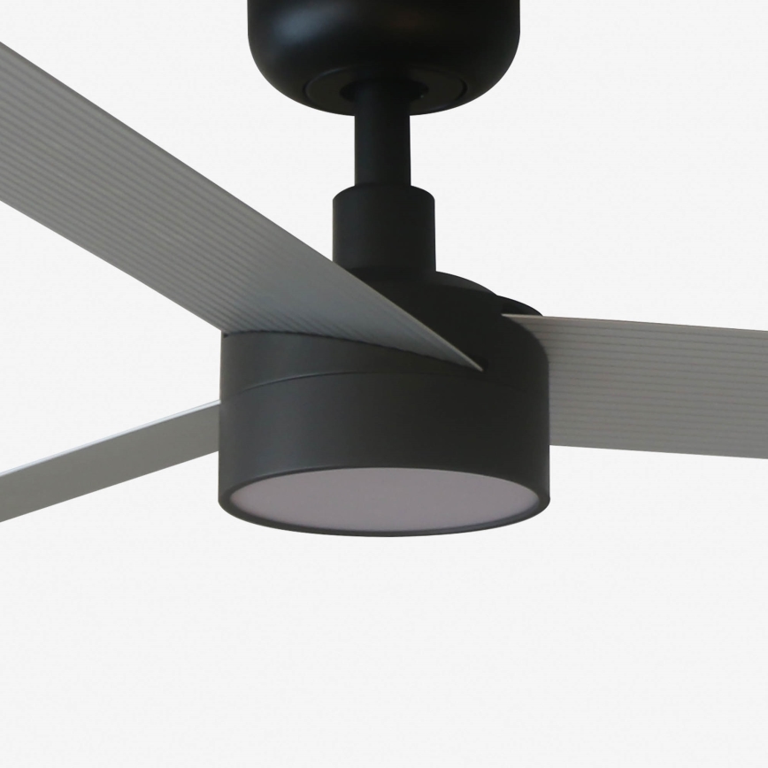 FARO 34286-1TW - Dimmbarer LED-Deckenventilator CRUISER L LED/18W/230V 2700/4000/6500K d 132 cm schwarz/grau + Fernbedienung