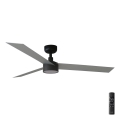 FARO 34286-1TW - Ventilateur de plafond à intensité variable CRUISER L LED/18W/230V 2700/4000/6500K d. 132 cm noir/gris + télécommande