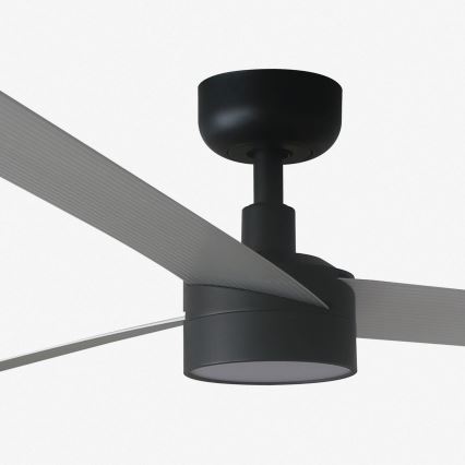 FARO 34287-1TW - Dimmbarer LED-Deckenventilator CRUISER XL LED/18W/230V 2700/4000/6500K d 160 cm schwarz/grau + Fernbedienung