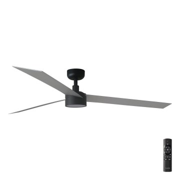 FARO 34287-1TW - Ventilatore da soffitto dimmerabile a LED CRUISER XL LED/18W/230V 2700/4000/6500K diametro 160 cm nero/grigio + telecomando