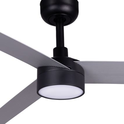 FARO 342871S - CRUISER XL dimmbarer LED-Deckenventilator, 18 W, 230 V, 2700/3000/4000 K, Ø 160 cm, Grau/Schwarz + Fernbedienung