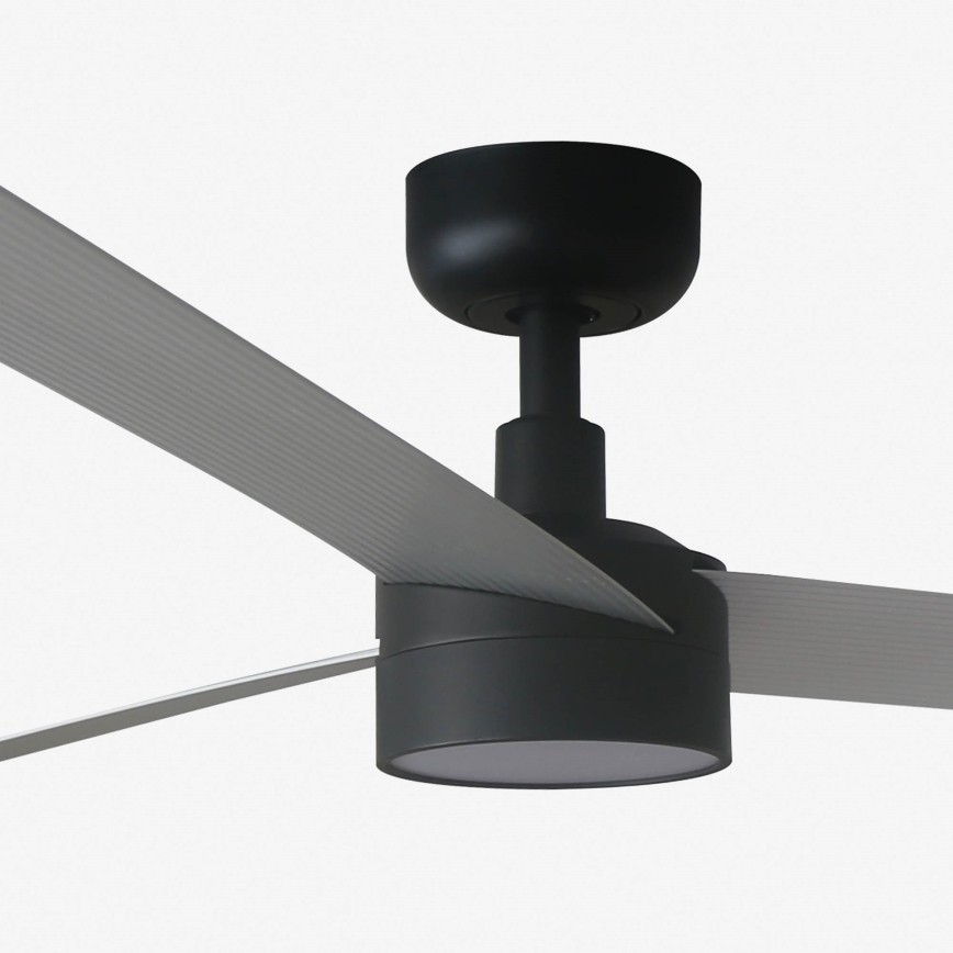 FARO 34287WT1S - Dimmbarer LED-Deckenventilator CRUISER XL LED/18W/230V 2700/3000/4000K Ø 160 cm grau/schwarz Wi-Fi Tuya + Fernbedienung
