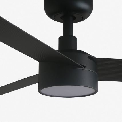 FARO 34289WT1S - Dimmbarer LED-Deckenventilator CRUISER S/LED/18W/230V 2700/3000/4000K Ø 106 cm schwarz Wi-Fi Tuya + Fernbedienung