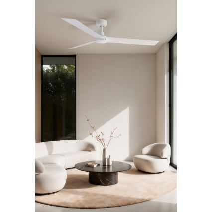 FARO 34290WT - Deckenventilator CRUISER L, weiß, Ø 132 cm, Wi‑Fi Tuya + Fernbedienung