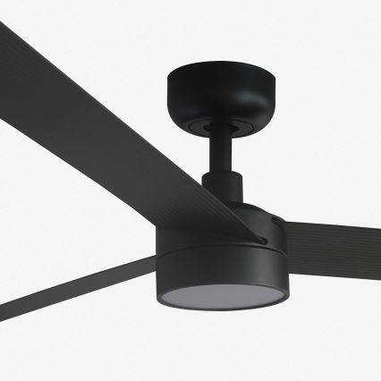 FARO 34293-1TW - Ventilateur de plafond LED dimmable CRUISER XL, 18 W / 230 V, 2700/3000/4000 K, Ø 160 cm, noir + télécommande