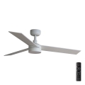 FARO 34295-1TW - Ventilatore da soffitto dimmerabile a LED RUDDER S LED/18W/230V 2700/4000/6500K diametro 106 cm bianco + telecomando