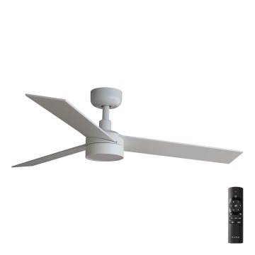 FARO 34295-1TW - Ventilatore da soffitto dimmerabile a LED RUDDER S LED/18W/230V 2700/4000/6500K diametro 106 cm bianco + telecomando