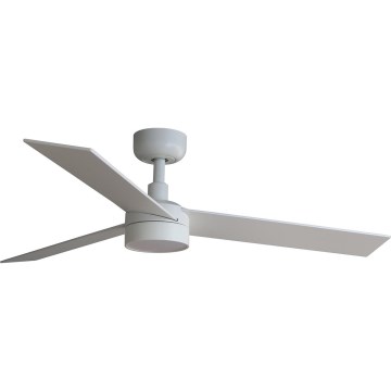 FARO 34295WT-1TW - Ventilatore da soffitto dimmerabile a LED RUDDER S LED/18W/230V 2700/4350/6000K bianco/beige diametro 106 cm Wi-Fi Tuya + telecomando