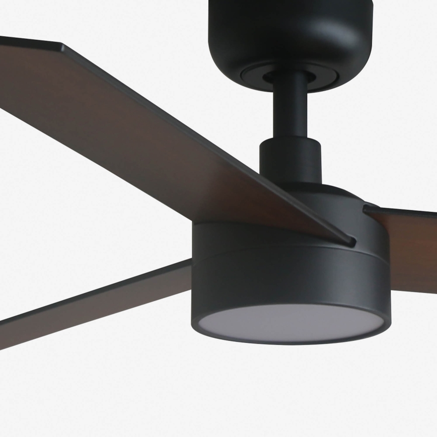 FARO 34296-1TW - Ventilatore da soffitto dimmerabile a LED RUDDER S LED/18W/230V 2700/4000/6500K diametro 106 cm nero + telecomando