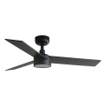 FARO 34296WT1S - LED-dimmbarer Deckenventilator RUDDER S LED/18W/230V 2700/3000/4000K Ø 106 cm braun/schwarz Tuya-WiFi + Fernbedienung