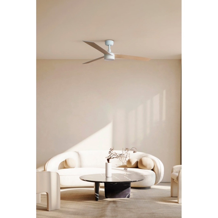 FARO 34297-1TW - Ventilatore LED dimmerabile RUDDER L LED/20W/230V 2700/3000/4000K Ø 132 cm + telecomando