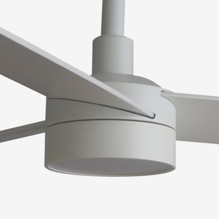 FARO 34297WT-1TW - Dimmbarer LED-Deckenventilator RUDDER L LED/18W/230V 2700/4350/6000K weiß d 132 cm Wi-Fi Tuya + Fernbedienung