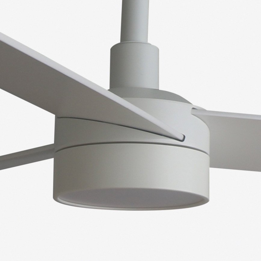 FARO 34297WT-1TW - Ventilatore da soffitto dimmerabile a LED RUDDER L LED/18W/230V 2700/4350/6000K bianco d132 cm Wi-Fi Tuya + telecomando