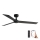 FARO 34298WP - Deckenventilator RUDDER L schwarz d 132 cm SMART + Fernbedienung