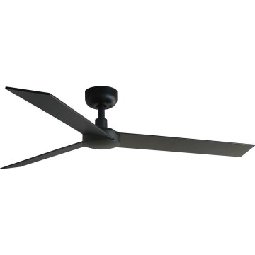 FARO 34298WT - Ventilateur de plafond RUDDER L noir/wenge d. 132 cm Wi-Fi Tuya + Télécommande
