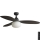 FARO 34301-11L - Ventilatore da soffitto PALMA 1xE27/15W/230V marrone diametro 129 cm IP44 + telecomando