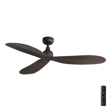FARO 34301 - Ventilatore da soffitto PALMA marrone diametro 129 cm IP44 + telecomando