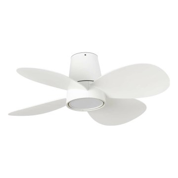 FARO 34315 - Ventilateur de plafond à intensité variable KLOVER S LED/20W/230V 2700/4000/6500K blanc d. 80 cm + Télécommande