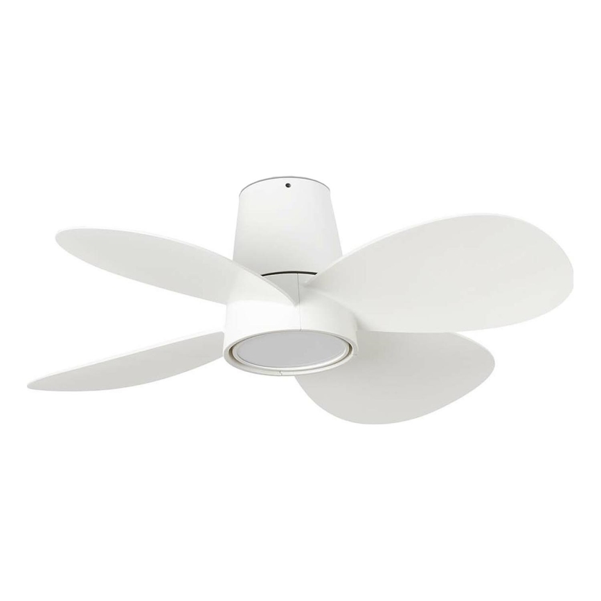FARO 34315 - Ventilateur de plafond à intensité variable KLOVER S LED/20W/230V 2700/4000/6500K blanc d. 80 cm + Télécommande