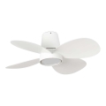 FARO 34315SWT - LED-dimmbarer Deckenventilator KLOVER S LED/20 W/230 V 2700/3000/4000 K Ø 80 cm weiß Wi‑Fi Tuya + Fernbedienung