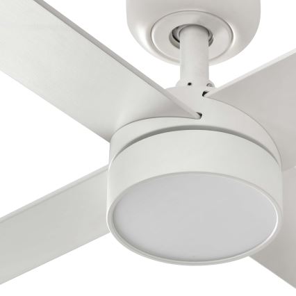 FARO 34355-1TW - Dimmbarer LED-Deckenventilator RUDDER L LED/20W/230V weiß/beige d 132 cm + Fernbedienung