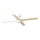 FARO 34355-1TW - Ventilateur de plafond à intensité variable RUDDER L LED/20W/230V blanc/beige d. 132 cm + Télécommande