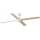FARO 34355WT - Ventilateur de plafond RUDDER L blanc/beige d. 132 cm Wi-Fi Tuya + Télécommande