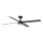 FARO 34356-1TW - Ventilatore da soffitto dimmerabile a LED RUDDER L LED/20W/230V nero/marrone diametro 132 cm + telecomando