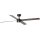 FARO 34356WT-1TW - Ventilateur de plafond à intensité variable RUDDER L LED/18W/230V 2700/4350/6000K marron/noir d. 132 cm Wi-Fi Tuya + Télécommande