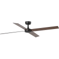 FARO 34356WT - Ventilateur de plafond RUDDER L marron/noir d. 132 cm Wi-Fi Tuya + Télécommande