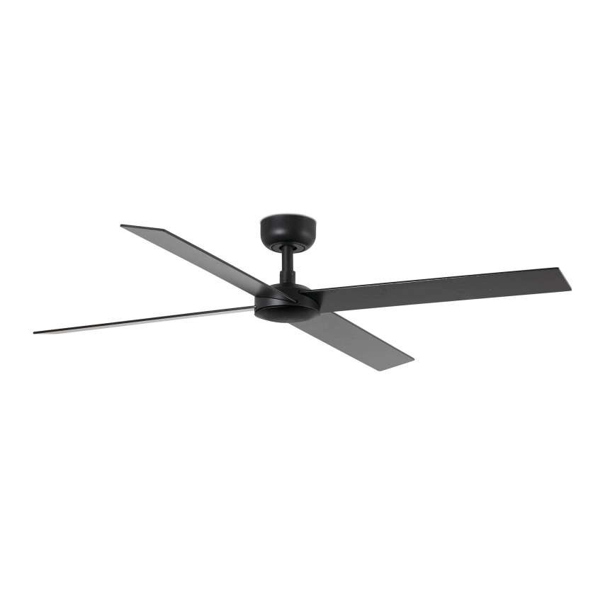FARO 34356WT - Ventilateur de plafond RUDDER L marron/noir d. 132 cm Wi-Fi Tuya + Télécommande