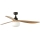 FARO 34360WT-11L - Ventilateur de plafond OUTWOOD L 1xE27/15W/230V marron/noir d. 150 cm Wi-Fi Tuya IP44 + Télécommande