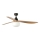 FARO 34360WT-11L - Ventilatore da soffitto OUTWOOD L 1xE27/15W/230V marrone/nero Ø 150 cm Wi-Fi Tuya IP44 + telecomando
