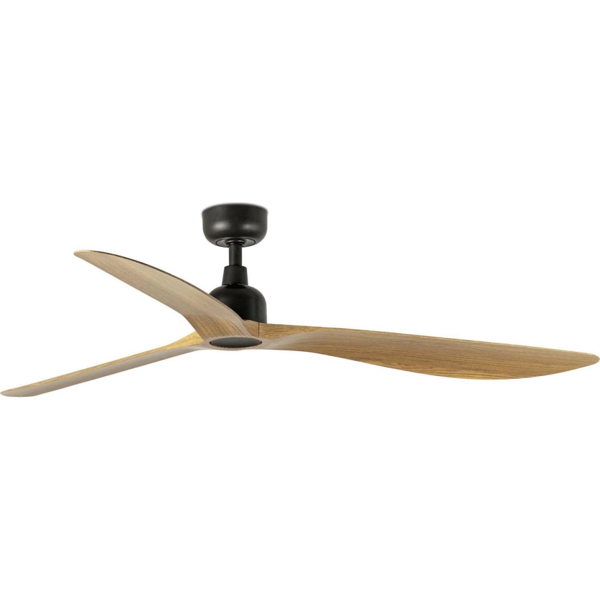 FARO 34360WT - Ventilateur de plafond OUTWOOD L marron/noir d. 150 cm Wi-Fi Tuya IP44 + Télécommande
