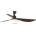 FARO 34362WT-11L - Deckenventilator OUTWOOD L 1xE27/15W/230V braun/schwarz d 150 cm Wi-Fi Tuya IP44 + Fernbedienung
