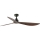 FARO 34362WT - Ventilatore da soffitto OUTWOOD L marrone/nero diametro 150 cm Wi-Fi Tuya IP44 + telecomando