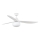 FARO 34363WT-11L - Ventilatore da soffitto OUTWOOD L 1x E27/15W/230V, bianco, Ø 150 cm, Wi-Fi Tuya, IP44, con telecomando