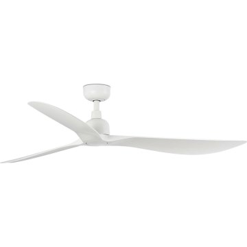 FARO 34363WT - Deckenventilator OUTWOOD L weiß d 150 cm Wi-Fi Tuya IP44 + Fernbedienung