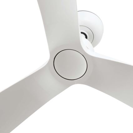 FARO 34363WT - Deckenventilator OUTWOOD L weiß d 150 cm Wi-Fi Tuya IP44 + Fernbedienung
