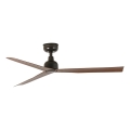 FARO 34372WT - Ventilateur de plafond MARINE M Ø 125 cm marron/noir IP44 Wi-Fi Tuya + télécommande