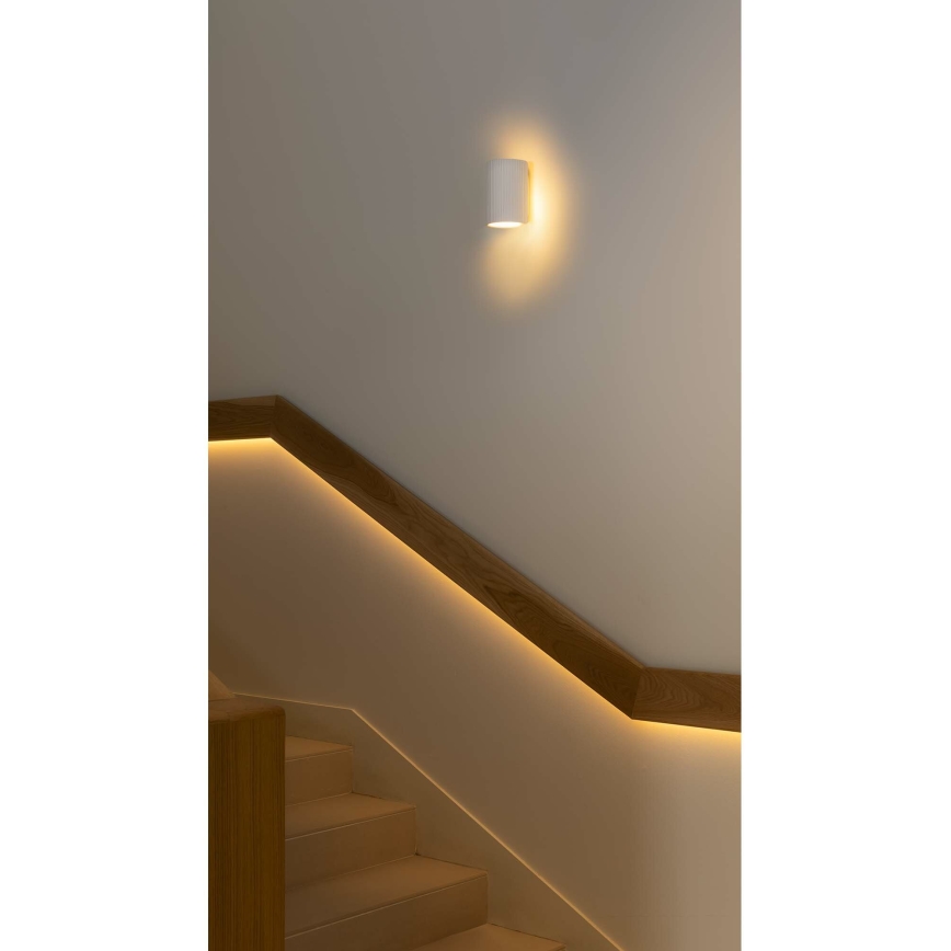 FARO 40522 - Applique SOLE 1xGU10/8W/230V bianco arrotondato