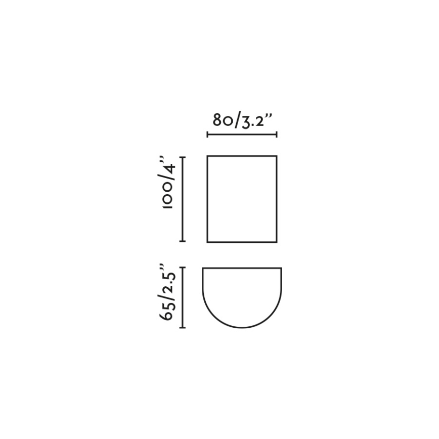 FARO 40522 - Applique SOLE 1xGU10/8W/230V bianco arrotondato